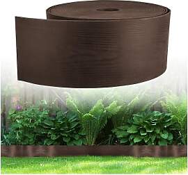 GARDENIX Flexible Rasenkante Kunststoff 10m, Höhe 