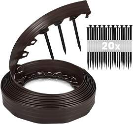 GARDENIX Flexible Rasenkante Kunststoff -