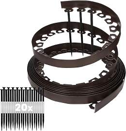 GARDENIX Flexible Rasenkante Kunststoff -