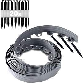 GARDENIX Flexible Rasenkante Kunststoff -