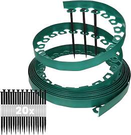 GARDENIX Flexible Rasenkante Kunststoff -