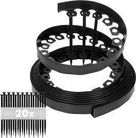 GARDENIX Flexible Rasenkante Kunststoff -