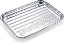 Gardenko Grillschale aus Edelstahl 34,7 x 24,6 cm