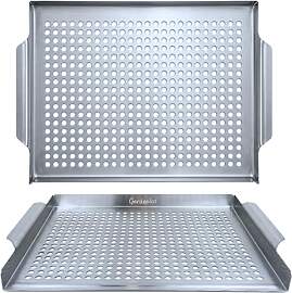 Gardenko Grillschale Edelstahl 39,5 x 29,2 cm –
