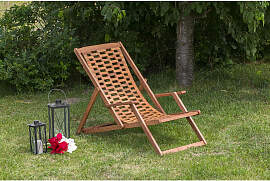 Gardenson Strandstuhl Aurora, Natur, Holz,