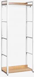 Garderobe Aus Stahl Und Mdf Ariaster Natürlich -
