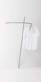 Garderobe Brent aus Edelstahl, modernes Design,