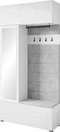 Garderobe Tejo Weiß hochglanz