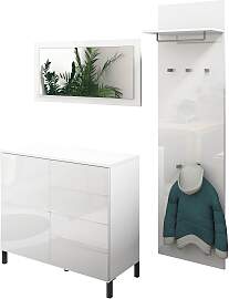 Garderoben-Set BORCHARDT MÖBEL, weiß (weiß,