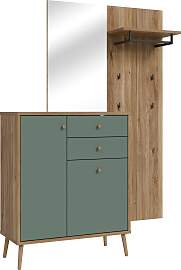 Garderoben-Set FORTE "Whenua", grün