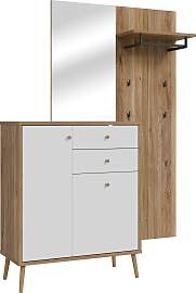 Garderoben-Set FORTE "Whenua", weiß