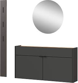 Garderoben-Set GERMANIA "Ameca", grau,