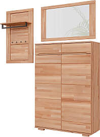 Garderoben-Set HOME AFFAIRE, kernbuche, B:160cm