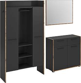 Garderoben-Set HOME AFFAIRE "MUSTA, 3-teilig: 