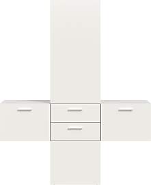 Garderoben-Set HOME AFFAIRE, weiß melamin,