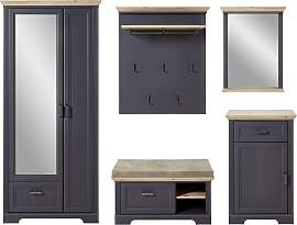 Garderoben-Set INNOSTYLE "Jasmin", grau