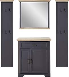 Garderoben-Set INNOSTYLE "Jasmin", grau