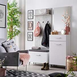 Garderoben-Set INOSIGN "Como", weiß