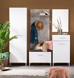 Garderoben-Set INOSIGN "Como", weiß