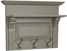 Garderobenleiste im Landhausstil natur (unlackiert)