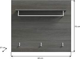 Garderobenpaneel Salsa ca. 80x70x27 cm