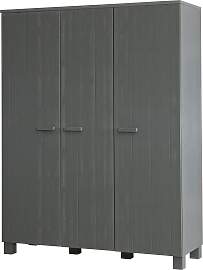 Garderobenschrank Dennis Dunkelgrau