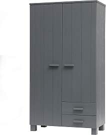 Garderobenschrank Dennis Dunkelgrau