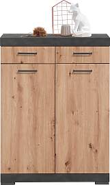 Garderobenschrank FMD, braun (matera, artisan