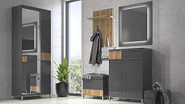 Garderobenschrank OTTO HOME "Onyx", grau 
