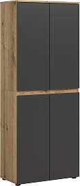Garderobenschrank Scarpa Anthrazit/Eiche