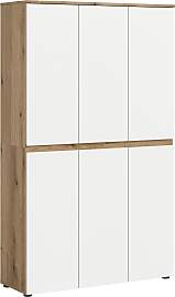 Garderobenschrank Scarpa Weiß/Eiche