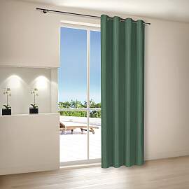 Gardine "Aurora", grün, B:140cm