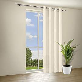 Gardine "Bibiane", natur, B:140cm