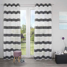 Gardine DECOLIFE "Estelle" Gr. 1, grau