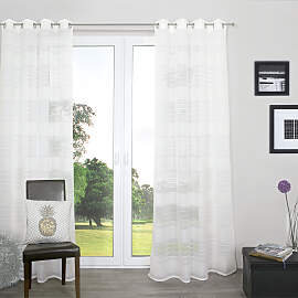Gardine DECOLIFE "Estelle" Gr. 1, weiß, 