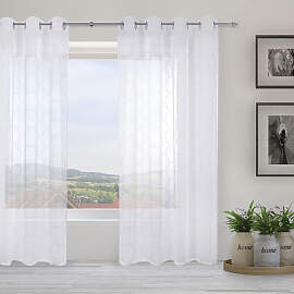 Gardine DECOLIFE "Vilda" Gr. 1, weiß,