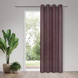 Gardine "Eleonora", rot, B:140cm