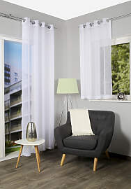 Gardine HOME WOHNIDEEN "DOLLY", weiß,