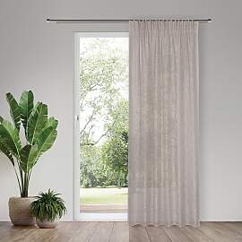 Gardine "Iwana", beige, B:140cm H:245cm, 
