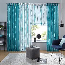 Gardine OTTO HOME "Dimona" Gr. 5, blau