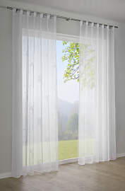 Gardine SEHLBACH "Schal Voile mit Flockprint