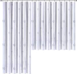 Gardine WECKBRODT "Lasa", blau (blau,