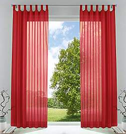 Gardinenbox 2er-Pack Gardinen Transparent Vorhang