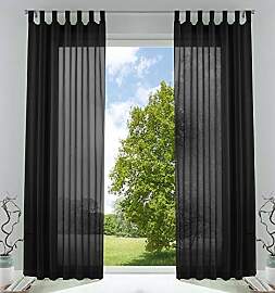 Gardinenbox 2er-Pack Gardinen Transparent Vorhang
