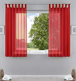 Gardinenbox 2er-Pack Gardinen Transparent Vorhang
