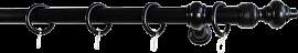 Gardinenstange GARESA "1", schwarz,