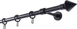 Gardinenstange GARESA "BASE", schwarz,