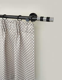 Gardinenstange GARESA "BLACK", schwarz,