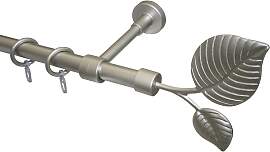 Gardinenstange GARESA "BLATT", silber