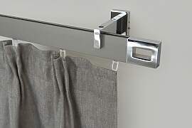 Gardinenstange GARESA "FLAT", silber